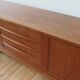 Large vintage Danish teak sideboard from the 1960s.