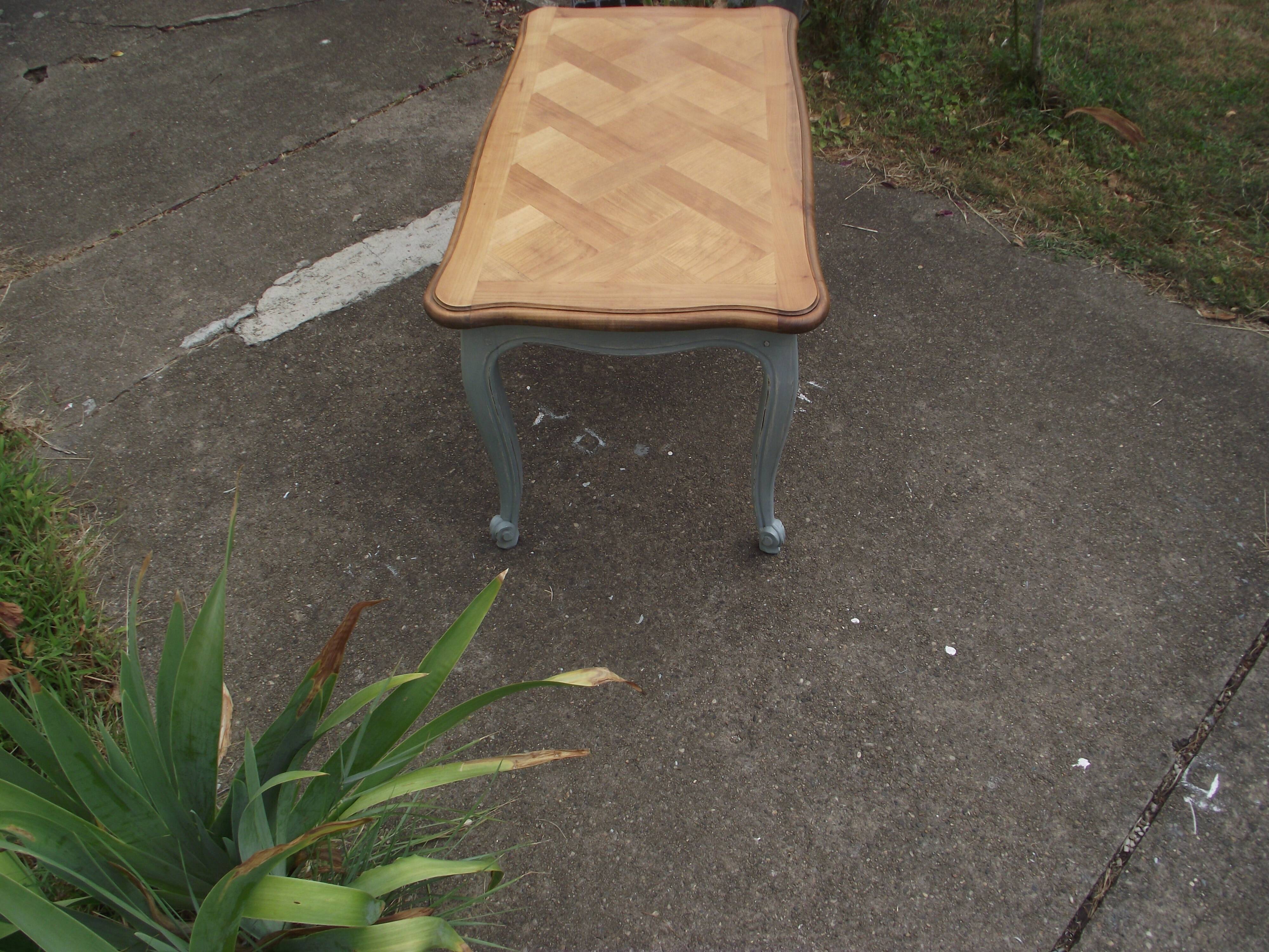 Louis XV-style coffee table in cherry