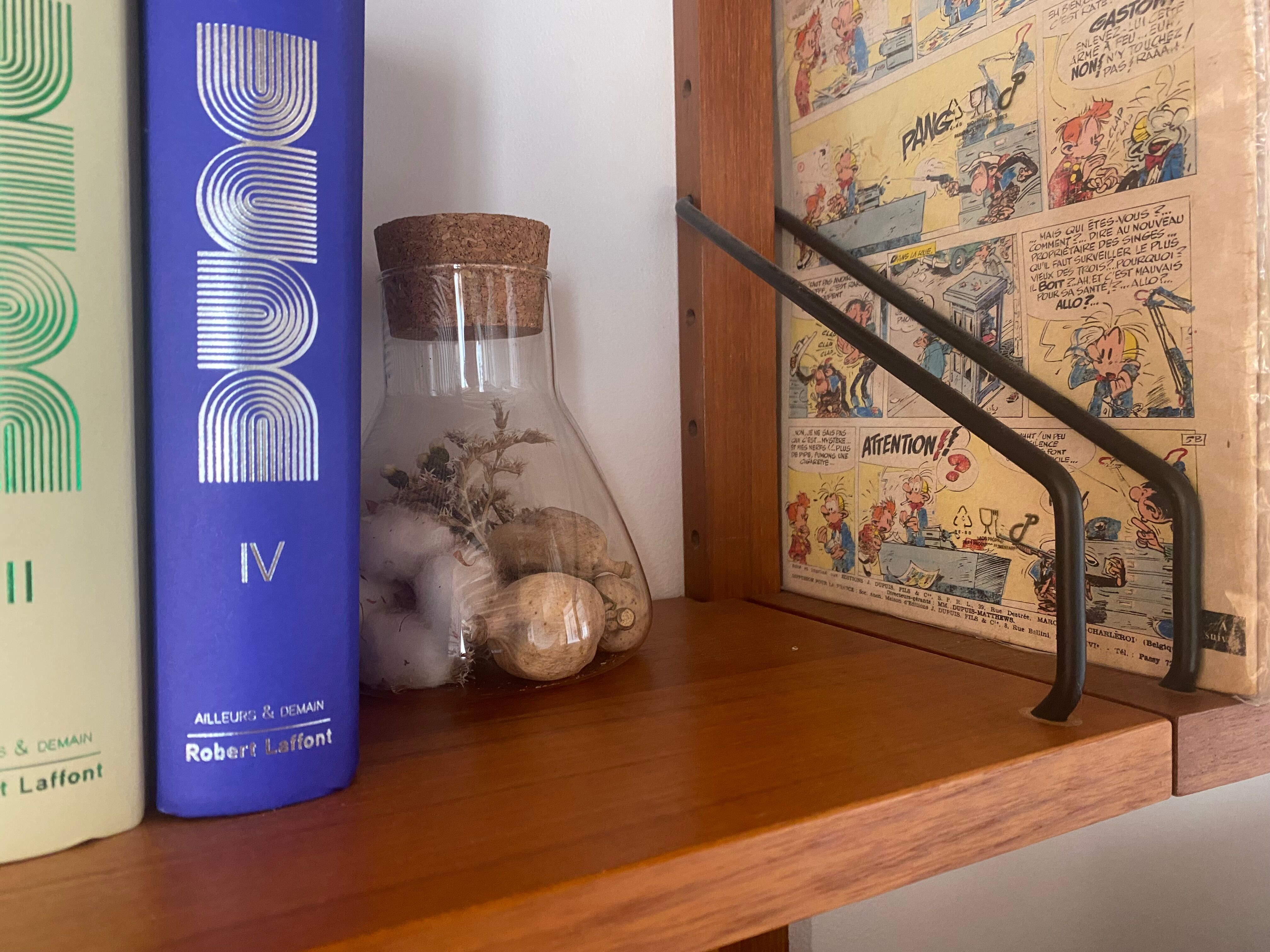 Scandinavian modular bookcase solid wood