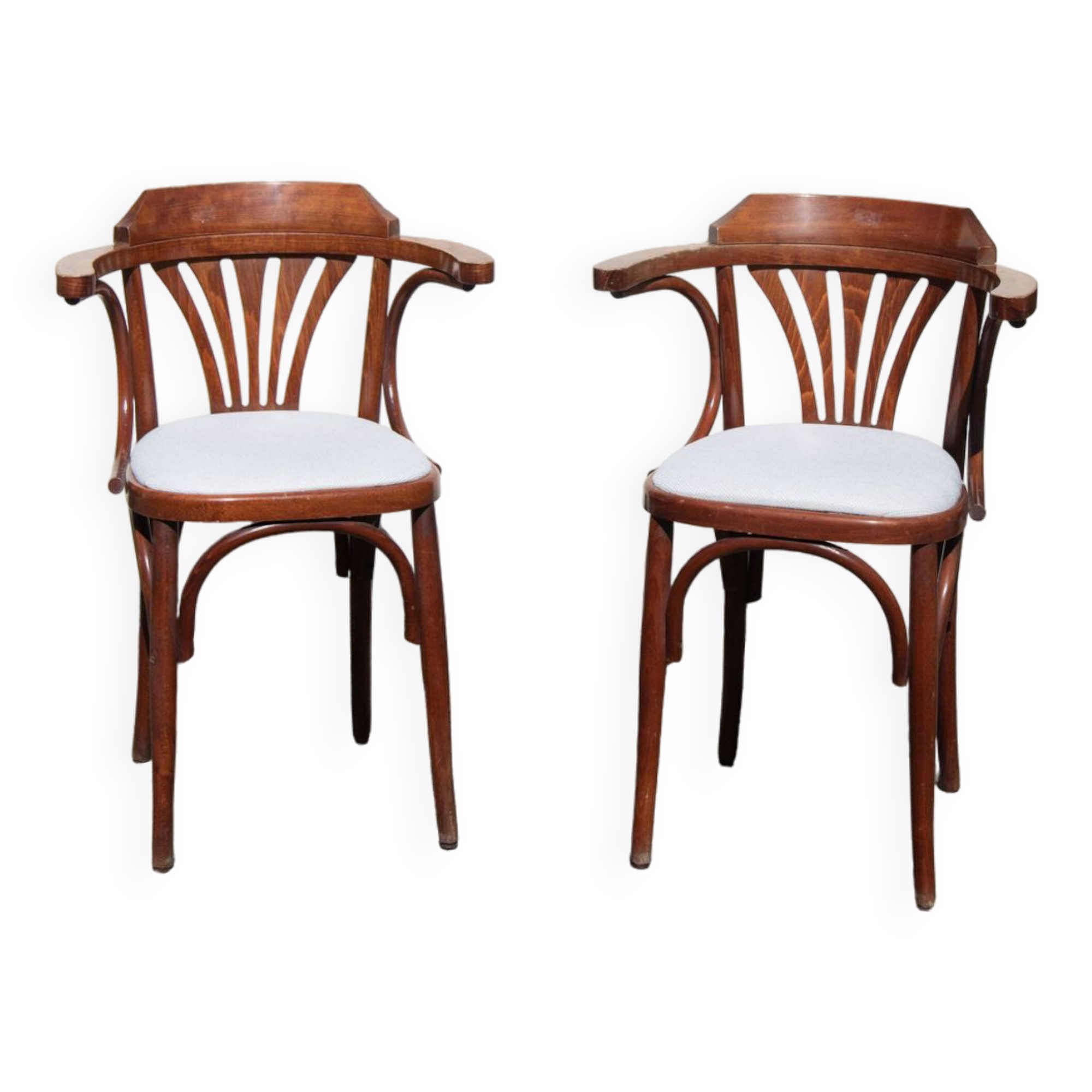 paire de chaises Bistro bois courbé