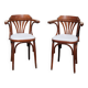 paire de chaises Bistro bois courbé