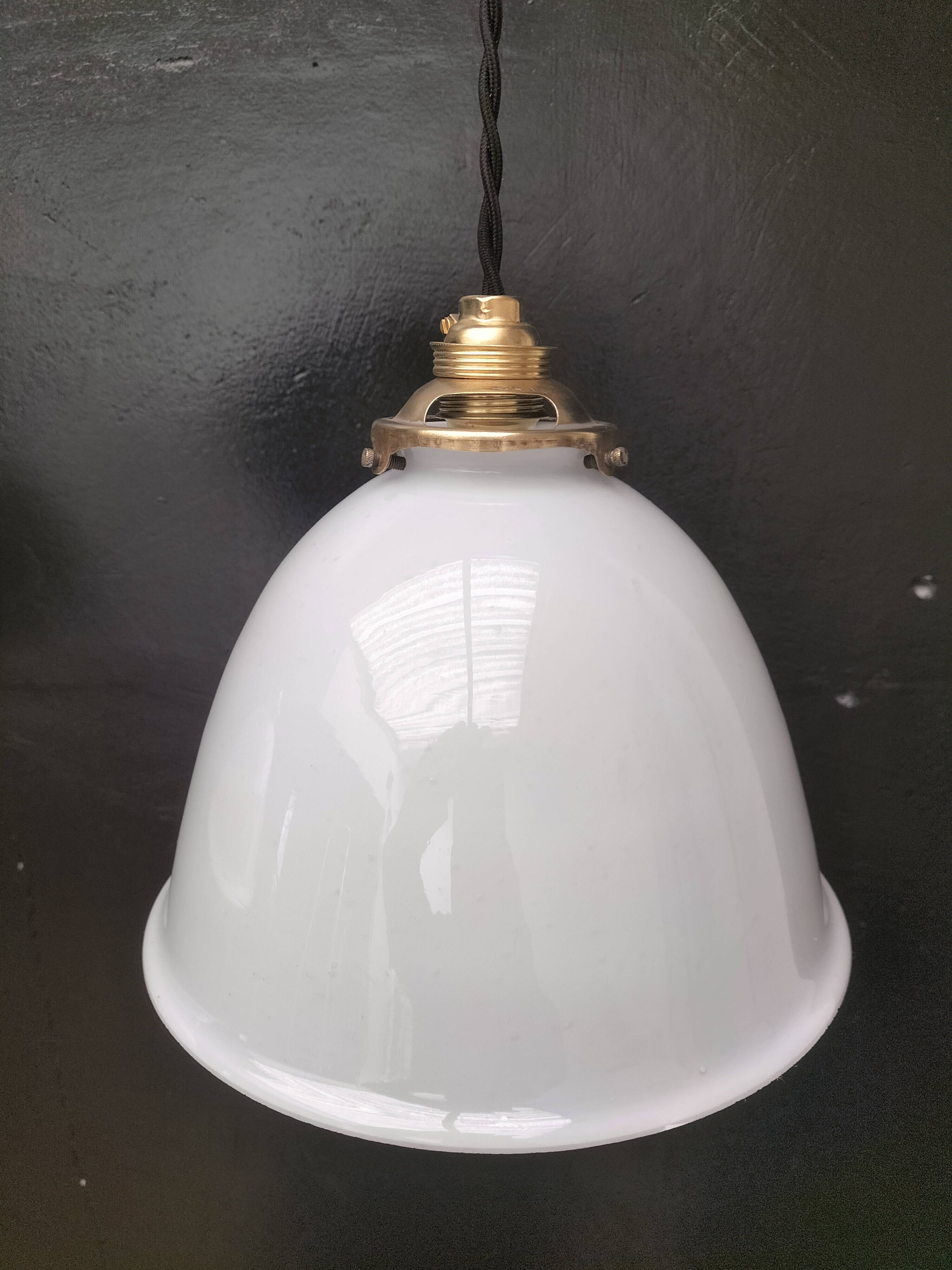 Opaline pendant lights