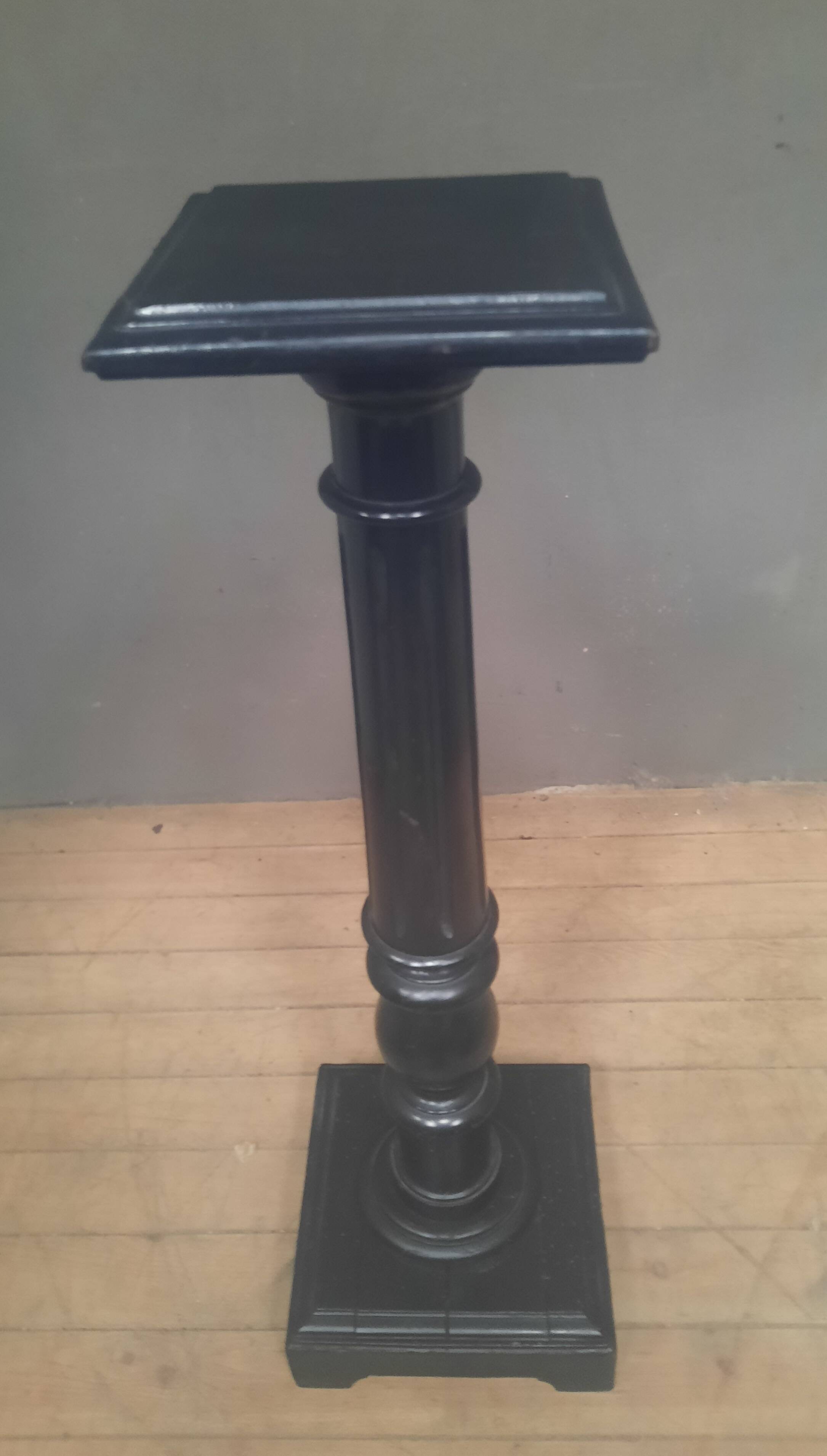 Louis XVI style selette in blackened wood