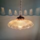 Art Deco pendant/portable lamp in clear glass, 1920s-30s