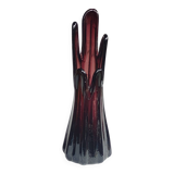 Ancien vase soliflore verre soufflé