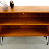 Vintage teak shopping shop window shelf 60s