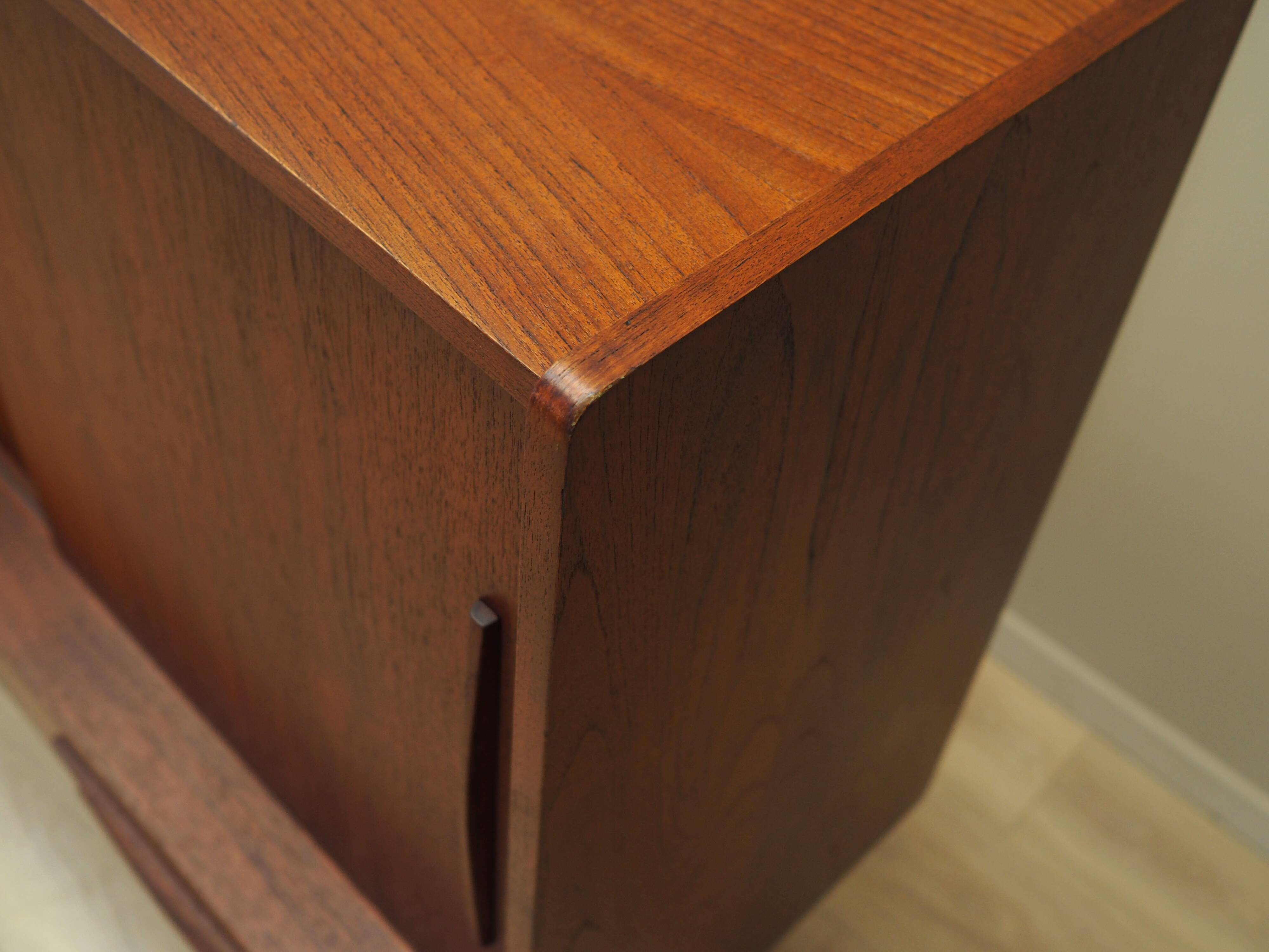 Teak highboard, Danish design, 1960s, production: Denmark