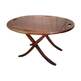 Mahogany folding boat table