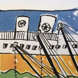 Fernand leger, maeght foundation, 1986. original exhibition poster