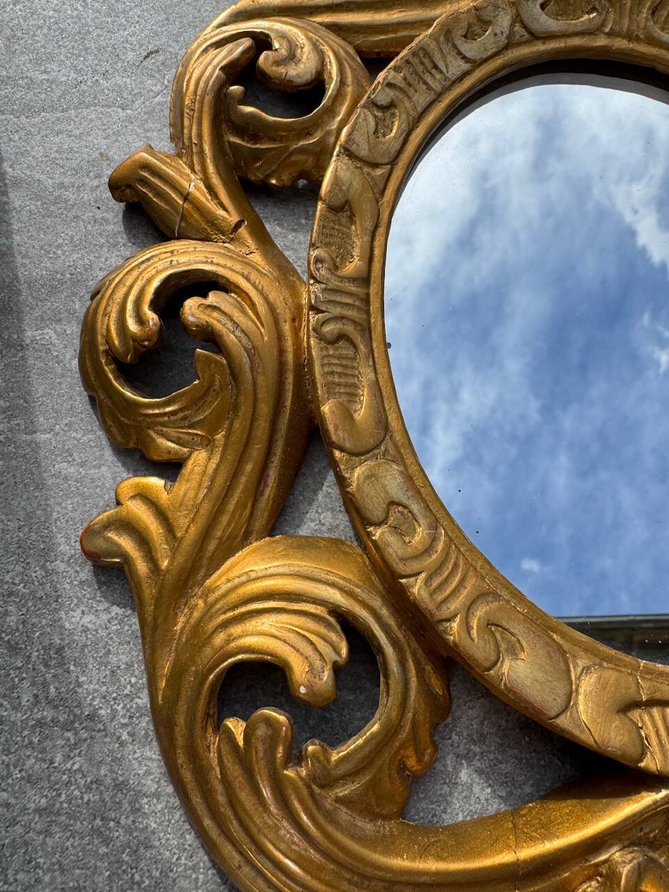 Pair of Italian Baroque mirrors, late 19th, early 20th century