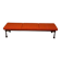Colourful wooden bench with fabric, 1960s