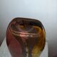 Molded blown glass vase 80s