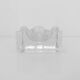 Sculptural ashtray in clear glass, Puzzle model, design Bertil Vallien, B