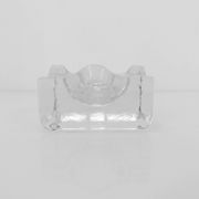 Sculptural ashtray in clear glass, Puzzle model, design Bertil Vallien, B