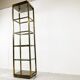 Brass illuminated wall unit by Belgochrom, 1970s