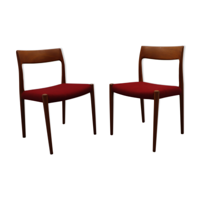 Chaises danoises par Niels Møller pour J. L. Møllers, années 1960