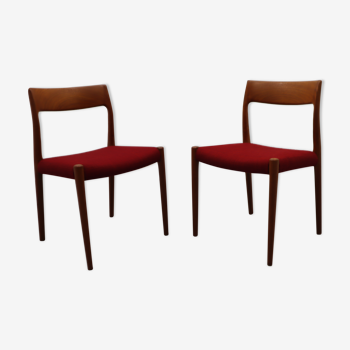 Danish Chairs by Niels Møller for J. L. Møllers, 1960