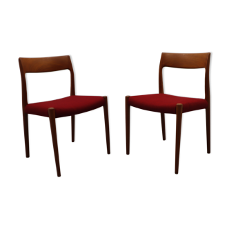 Chaises danoises par Niels Møller pour J. L. Møllers, années 1960