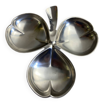 Stainless steel clover aperitif server