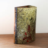 Accolay resin and copper wall lamp