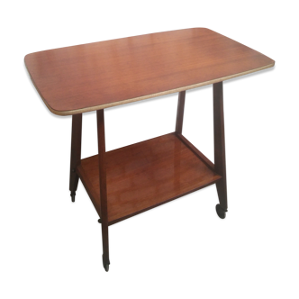 Vintage teak-plated serving table