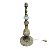 Vintage lamp base in onyx and brass