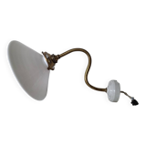 Brass and opaline wall light