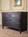 Louis XVI chest of drawers in black patinated oak, 18th century