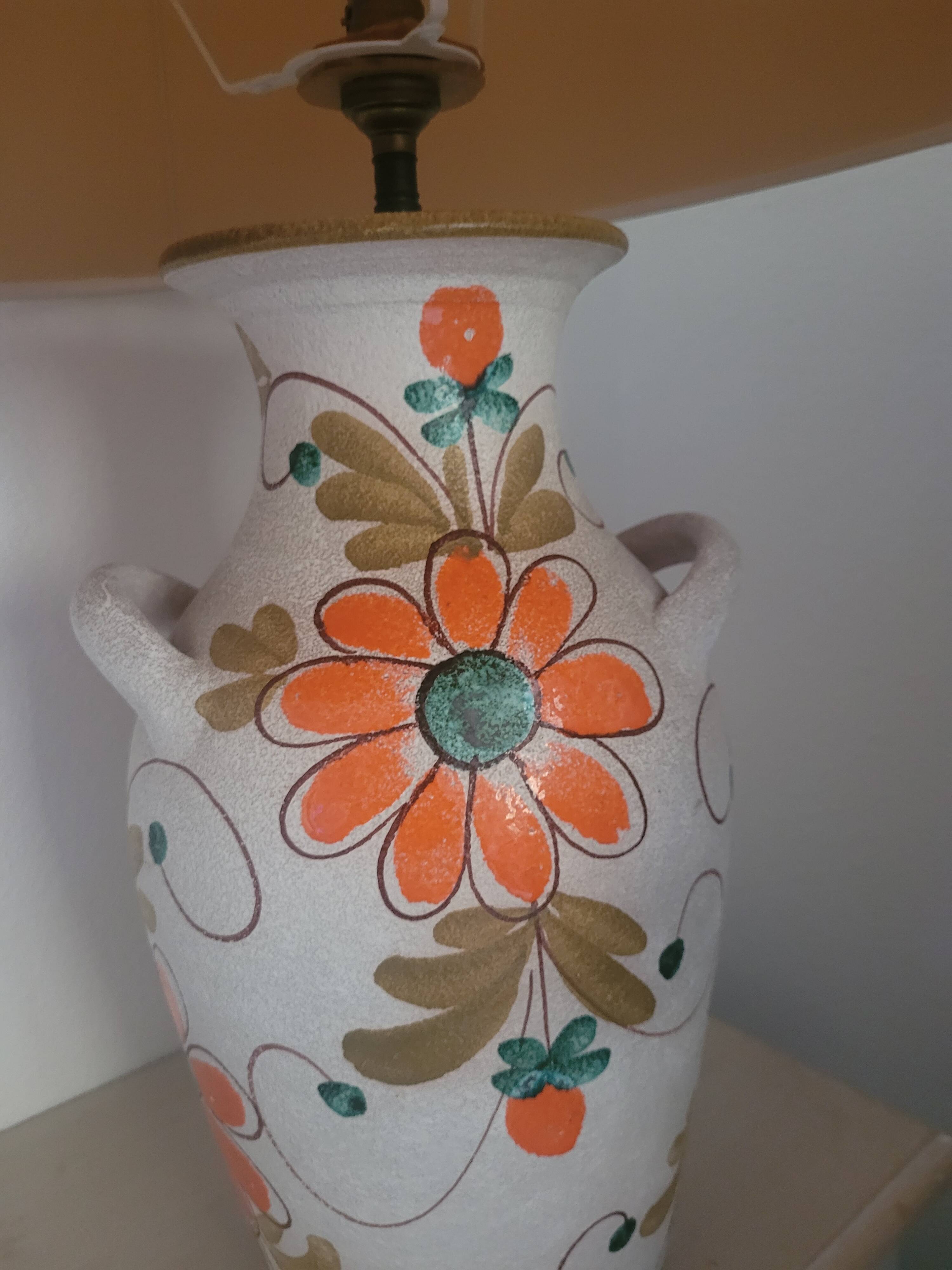 Lampe en céramique vintage