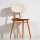 Chaises blanches vintage (vers 1960). Ensemble 3 pièces #1