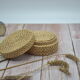 Set of 6 wicker coasters with their storage box