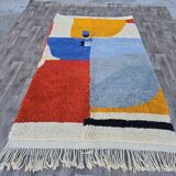 Handmade pure wool Moroccan rug size 140 x 260 cm
