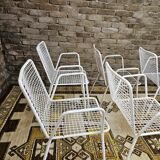 Set of 6 chairs and 1 rocking chair Rio by Emu 1960