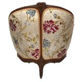 Corner armchair in carved beech, stamped jean avisse, 18th century