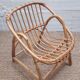 Set desk and armchair child rattan wicker 70s