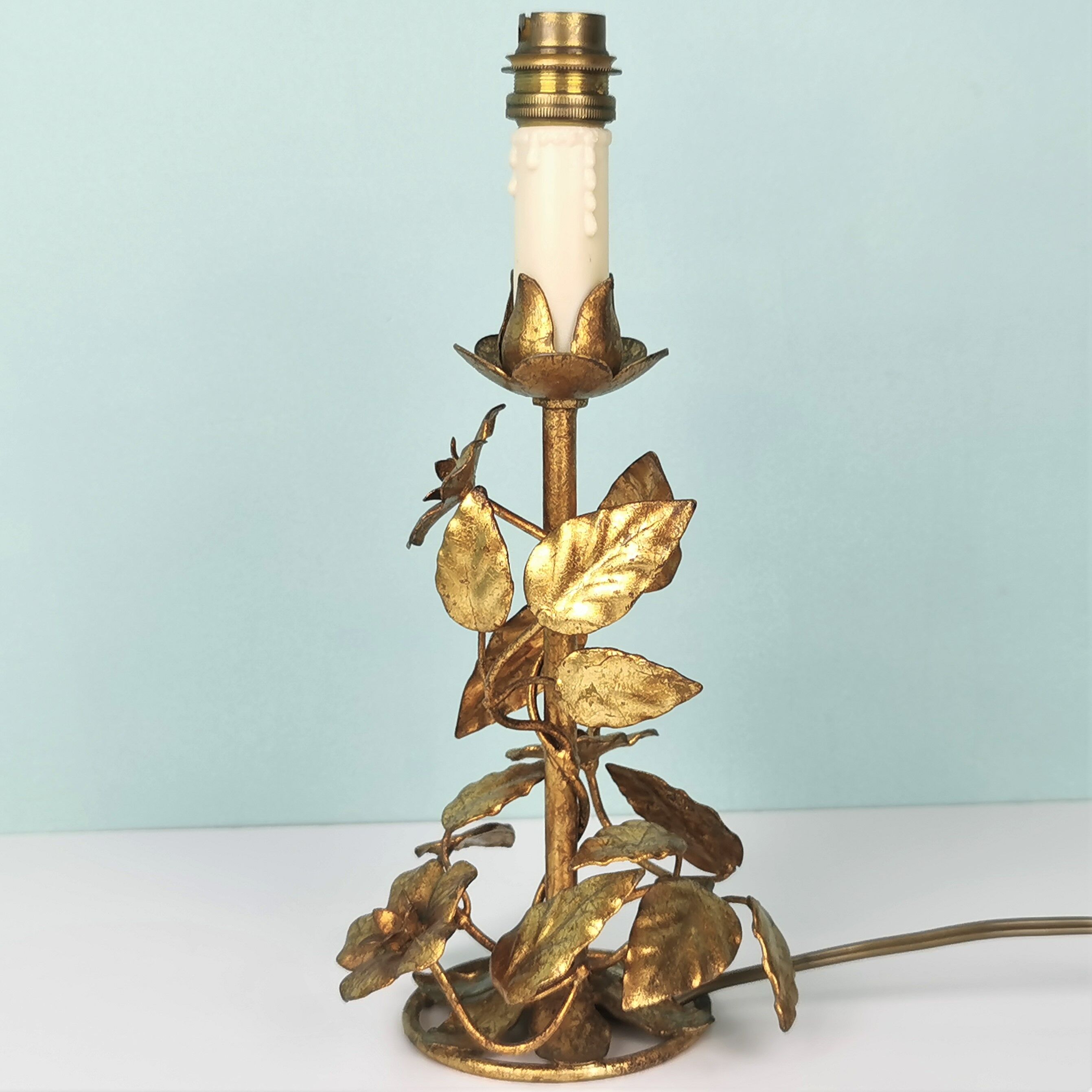 Paires de lampes "fleurs" italiennes
