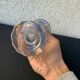 blue crystal vase medici shape