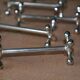 12 silver metal knife holders