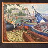 Port of Belle-Île-En-Mer, Citadel, oil on canvas