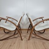 Pair of restored armchairs by Jan Vanek