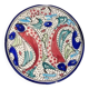 Multicolored fish ceramic decorative wall plates