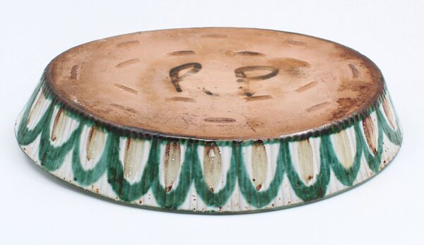 Plat à poisson robert picault en ceramique vallauris 1950