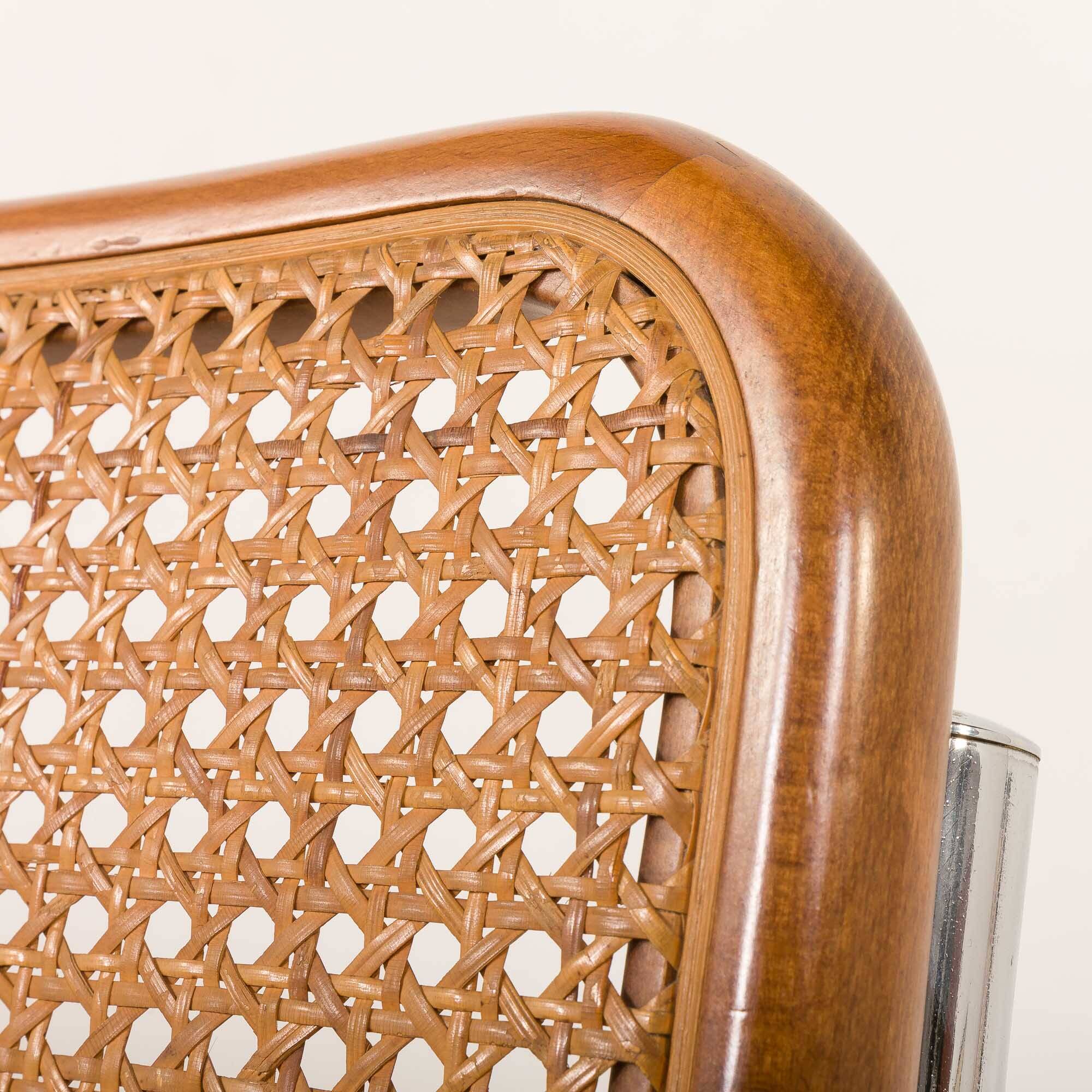 Vintage Italian Cesca chairs 1970s