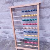 Large vintage wooden school abacus