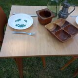 Table formica feet solid oak