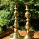 English brass candlesticks