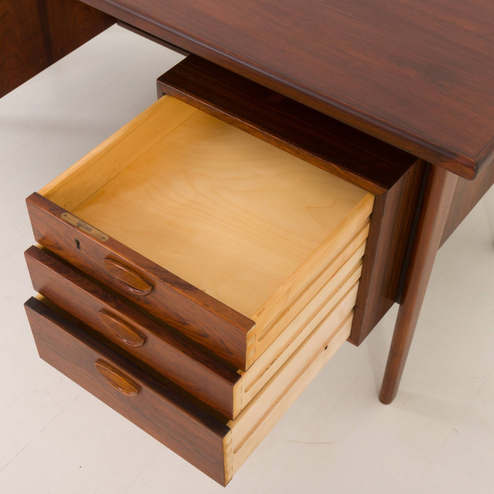 Bureau exécutif en palissandre Kai Kristiansen modèle 59 pour Feldballes Möbelfabrik