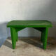 Green wood bench stool