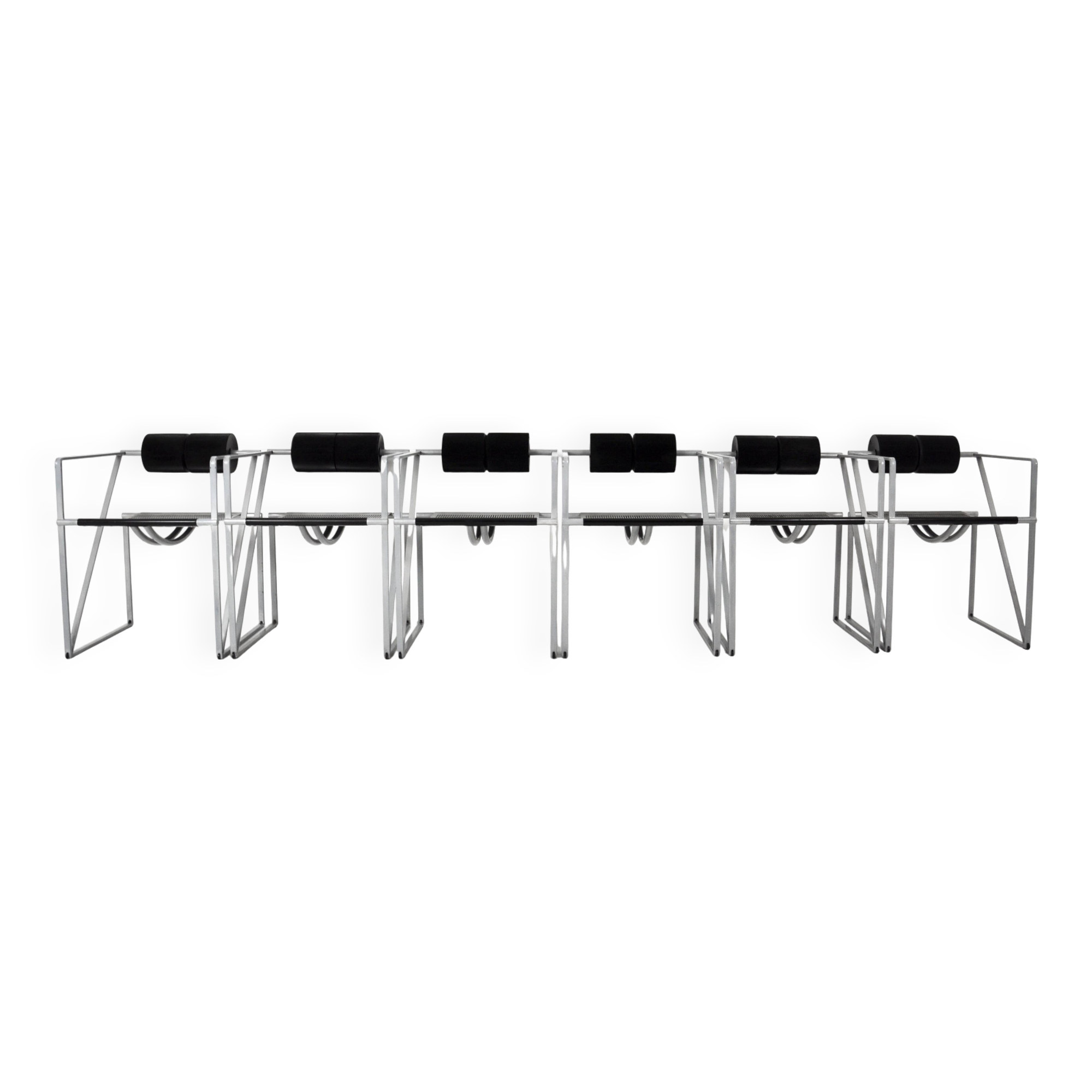 Set of 6 "Seconda 602" Chairs by Mario Botta for Alias, 1980s
