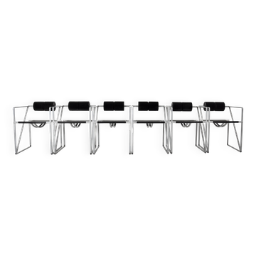 Ensemble de 6 Chaises "Seconda 602" par Mario Botta pour Alias, 1980s
